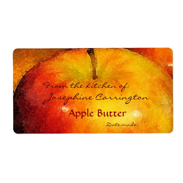 Apple Butter Canning Labels (Front)