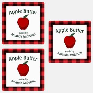 Apple Butter Canning Preserves Plaid S Food Label