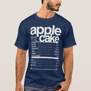 Apple Cake Nutritional Facts Hanukkah Desserts Cha T-Shirt