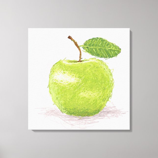 apple canvas print (Front)