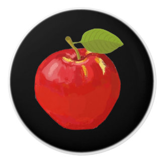 Apple Ceramic Knob