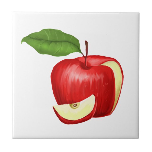 Apple Ceramic Tile (Front)