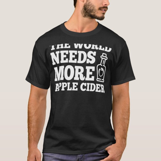 Apple Cider Apparel  Funny Cute Ciders  Design T-Shirt (Front)