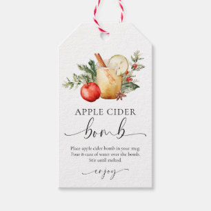 Apple Cider Bomb Recipe Kit Christmas Gift Tags