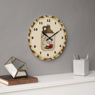 Apple Cider Country kitchen clock