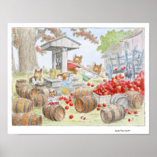 Apple Cider Harvesting Mice Print by Wallace Tripp