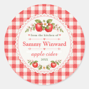 Apple Cider Homemade Gift Label
