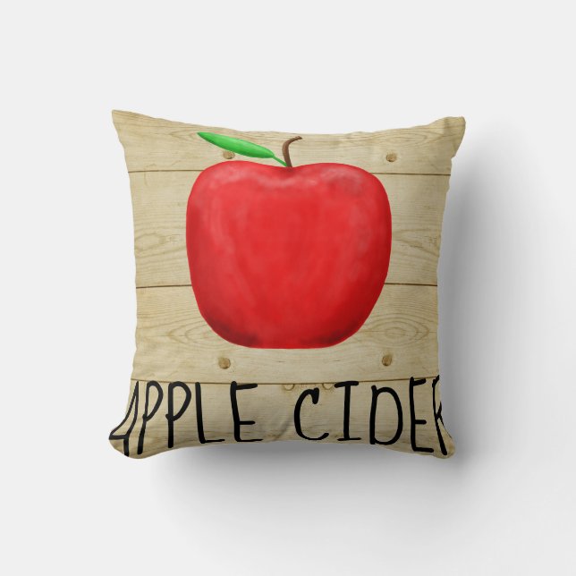 Apple Cider Red Apple Cushion (Front)