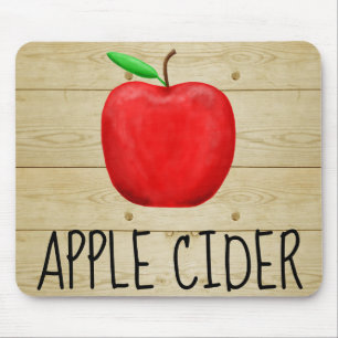Apple Cider Red Apple Mouse Mat