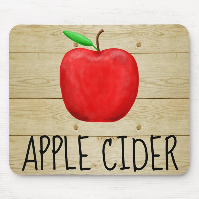 Apple Cider Red Apple Mouse Mat (Front)