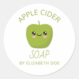 Apple Cider Soap Classic Round Sticker