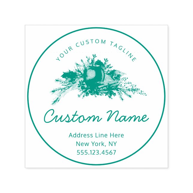 Apple Cinnamon Fall or Winter Holiday Custom Text Self-inking Stamp (Design)