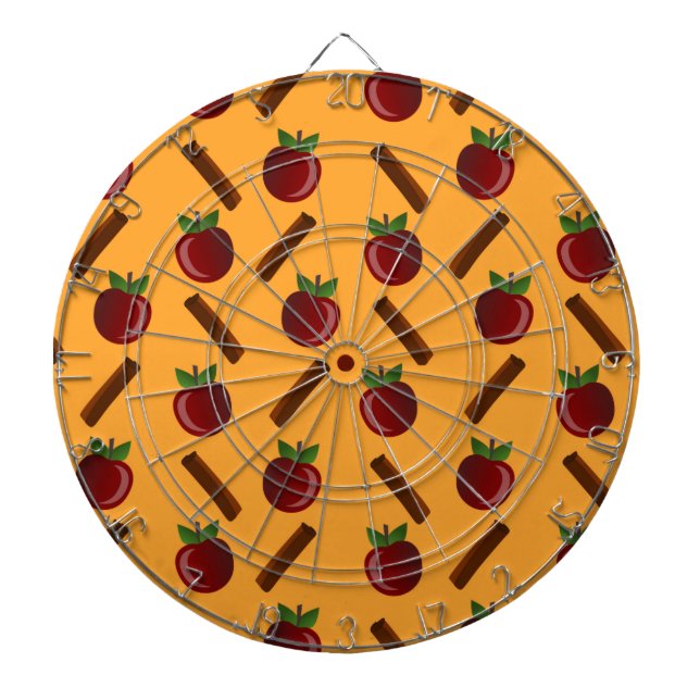Apple Cinnamon Pattern Dartboard (Front)