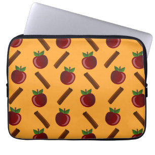 Apple Cinnamon Pattern Laptop Sleeve