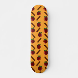 Apple Cinnamon Pattern Skateboard