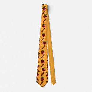 Apple Cinnamon Pattern Tie