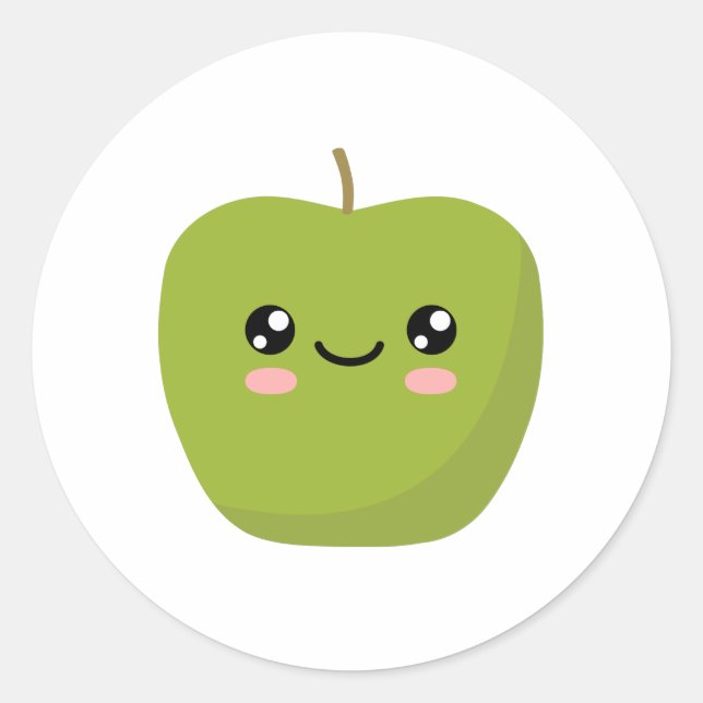 Apple Classic Round Sticker (Front)