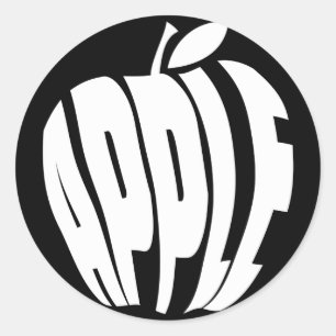 APPLE CLASSIC ROUND STICKER