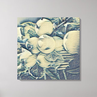 Apple cluster canvas with Kanagawa style
