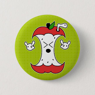 Apple Core 6 Cm Round Badge