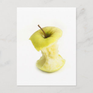 Apple core postcard