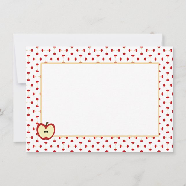Apple Cores Personal Stationery Card (Front)