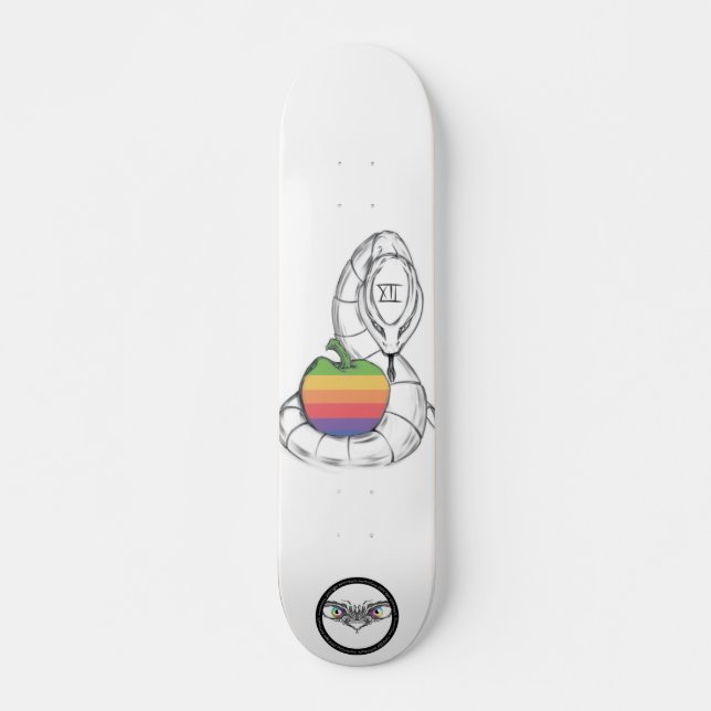 Apple design with snake skateboard (Front)