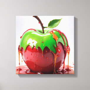 Apple Digital Art Canvas Print
