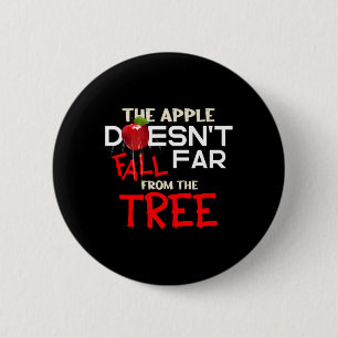 Apple Doesn't Fall Far From The Tree Apple Picking 6 Cm Round Badge