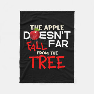 Apple Doesn't Fall Far From The Tree Apple Picking Fleece Blanket