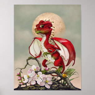 Apple Dragon 11x14 (4x6 and up) Poster