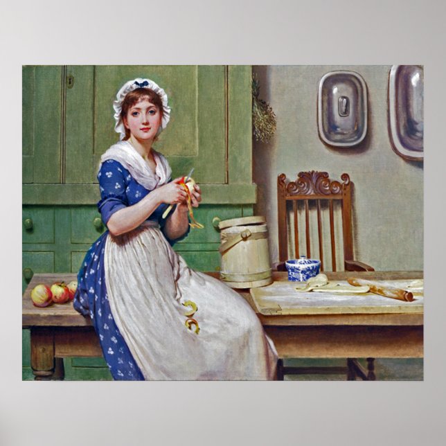 Apple Dumplings ~ George Dunlop Leslie 1835-1921 Poster (Front)