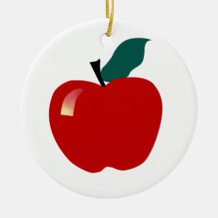 Apple, Educational Ceramic Tree Decoration