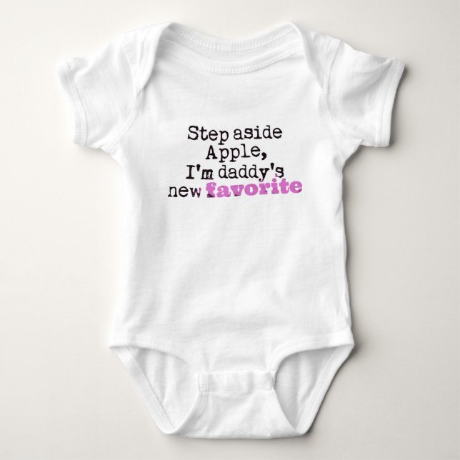 Apple Fan Dad Baby Bodysuit (Front)