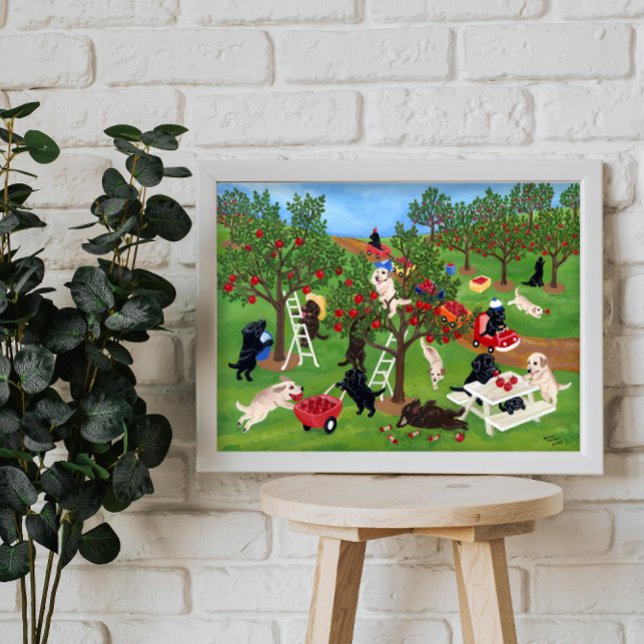 Apple Farm Labradors Artwork Poster (Creator Uploaded)
