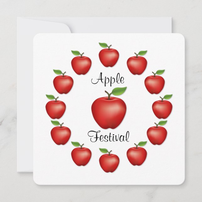 Apple Festival Invitation (Front)