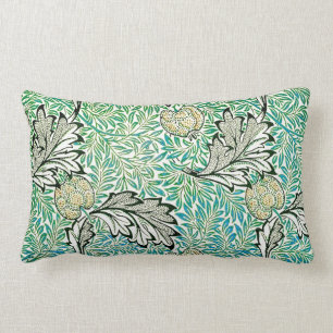 Apple Fine Vintage William Morris Wallpaper Lumbar Cushion