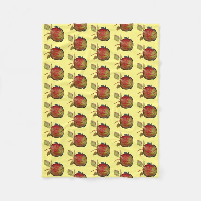 Apple Fleece Blanket (Front)