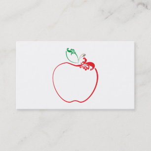 apple flourish business card