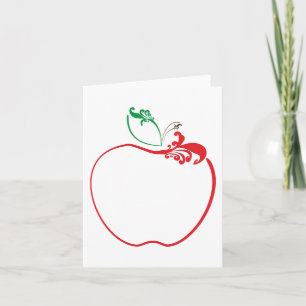 apple flourish card