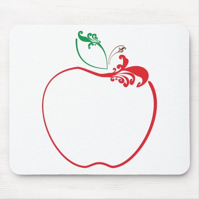 apple flourish mouse mat (Front)