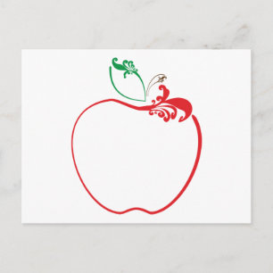 apple flourish postcard