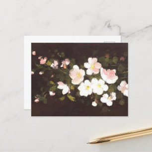 Apple flowers postcard