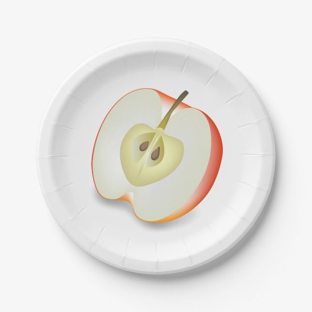 APPLE FOOD PAPER PLATE (Front)