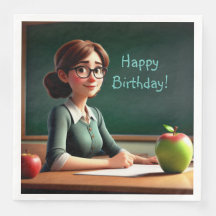 Apple for Teacher Birthday