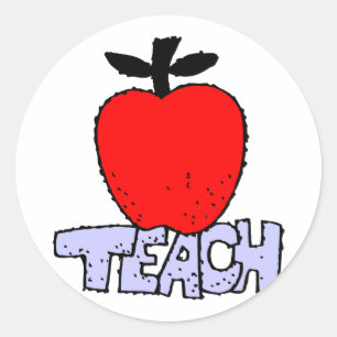 Apple For Teacher Classic Round Sticker