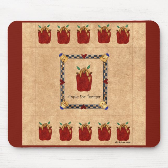 Apple for Teacher Mousepad (Front)