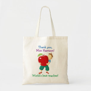 Apple For Teacher Tote Bag