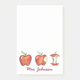 Apple for the School Teacher Apples Gift Post-it Notes