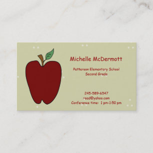 Apple for the Teacher Business Card